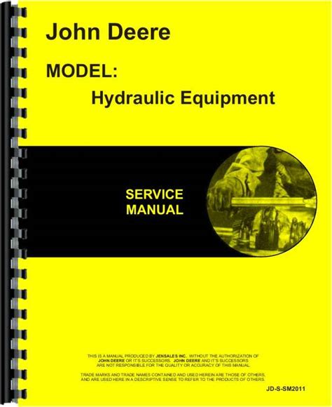 john deere hydraulic service manual